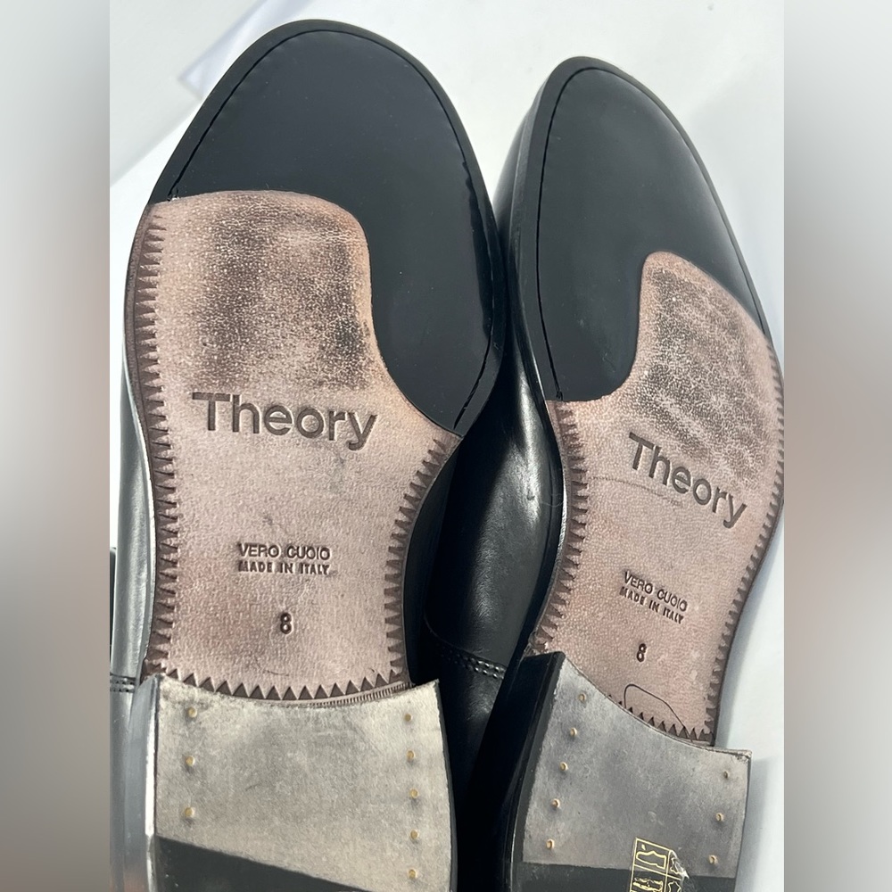 THEORY***Black Calf Leather Men’s Lace-Up Shoes***US 8,9.5,10.5**$485 - Picture 9 of 9